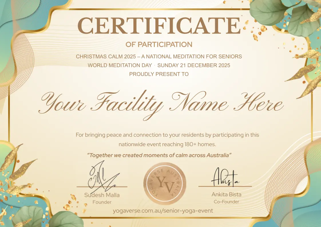 Certificate sample